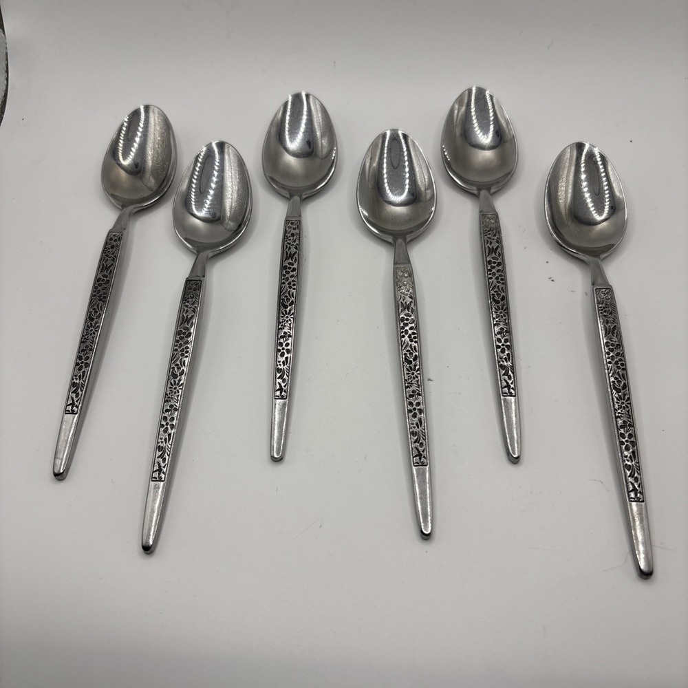 MCM Stanley Roberts Stainless Flatware (6) Teaspoons MARTEZ Japan